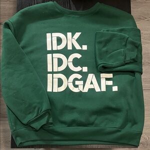 Green Graphic Women’s Sweater